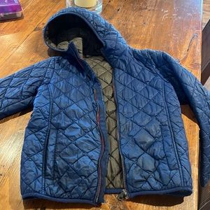 Kids Barbour down jacket.